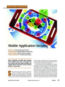 Mobile Application Security - IEEE Xplore