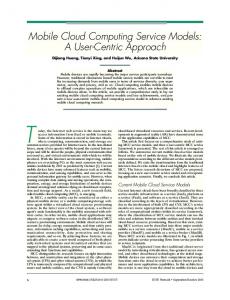 Mobile Cloud Computing Service Models: A User ... - IEEE Xplore