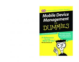 Mobile Device Management for Dummies