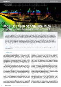 Mobile laser scanning (Mls)