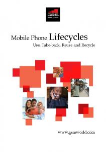 Mobile Phone Lifecycles - GSMA