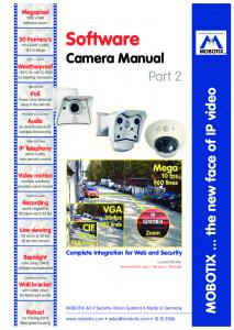 MOBOTIX Software Camera Manual Part 2