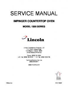 Model 1300 Series Service Manual