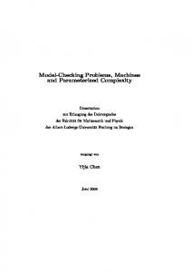 Model-Checking Problems, Machines and