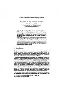 Model Driven Service Composition