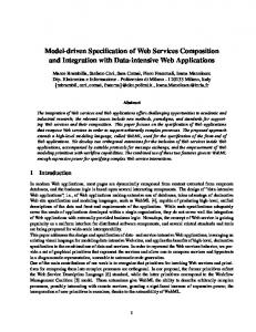 Model-driven Specification of Web Services ... - Semantic Scholar