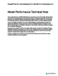 Model Performance Technical Note