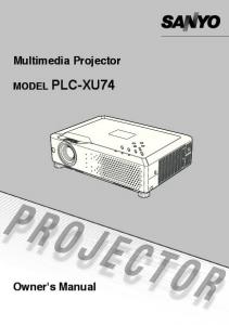 MODEL PLC-XU74 - Projector Central