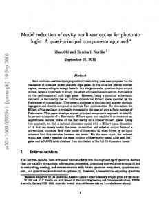 Model reduction of cavity nonlinear optics for