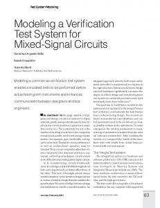 Modeling a verification test system for mixed-signal ... - Semantic Scholar