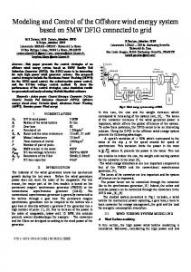 Modeling and Control of the Offshore wind energy ... - IEEE Xplore