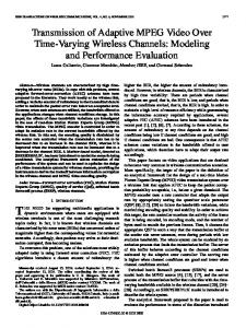 Modeling and Performance Evaluation - CiteSeerX
