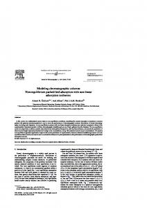 Modeling chromatographic columns Non