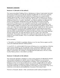 Modeling Filovirus Maintenance in Nature