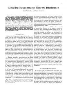 Modeling Heterogeneous Network Interference