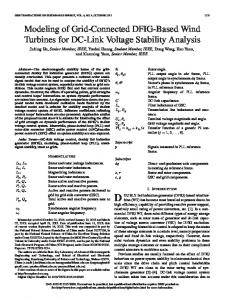 Modeling of Grid-Connected DFIG-Based Wind Turbines ... - IEEE Xplore