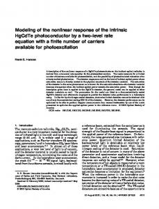 Modeling of the nonlinear response of the intrinsic ... - OSA Publishing