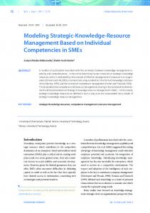 Modeling Strategic-Knowledge-Resource Management Based on ...