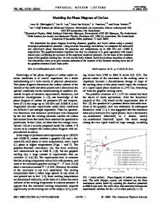 Modeling the Phase Diagram of Carbon