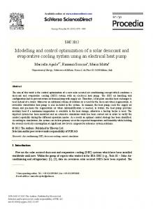 Modelling and control optimization of a solar ...