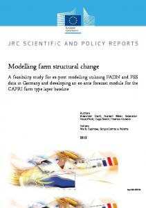 Modelling farm structural change