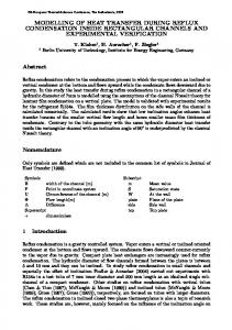 MODELLING OF HEAT TRANSFER DURING