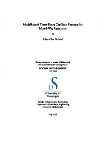 Modelling of Three-Phase Capillary Pressure for Mixed ... - CiteSeerX