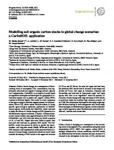 Modelling soil organic carbon stocks in global ... - Biogeosciences