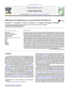 Modelling storm hydrodynamics on gravel beaches ...