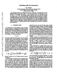 Modelling traffic flow fluctuations