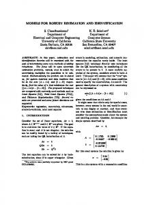 MODELS FOR ROBUST ESTIMATION AND