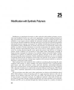 Modification with Synthetic Polymers