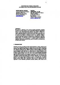 Modified Bacterial Foraging Optimization for Engineering Design