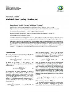 Modified Slash Lindley Distribution