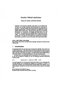 Modified Weibull distribution