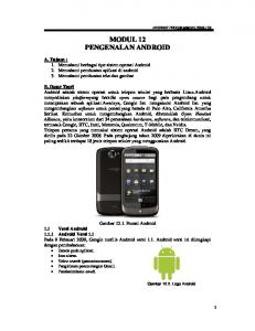 MODUL 12 PENGENALAN ANDROID