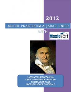 MODUL PRAKTIKUM ALJABAR LINIER - sigmasejati08