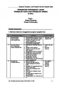 Modul word dan excel