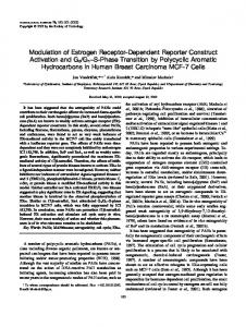 Modulation of Estrogen Receptor-Dependent Reporter Construct ...