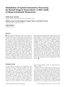 Modulation of Spatial Orientation Processing by ... - MIT Press Journals