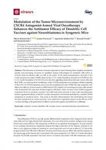 Modulation of the Tumor Microenvironment by CXCR4 ... - MDPI