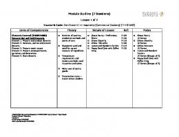 Module Outline (7 Sessions)