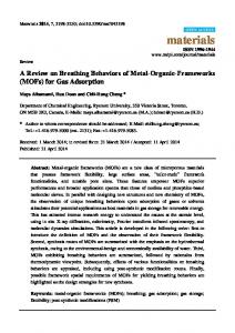 (MOFs) for Gas Adsorption - MDPI