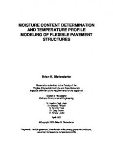 Moisture Content Determination and Temperature ... - VTechWorks