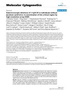 Molecular Cytogenetics - Springer Link