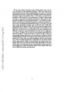 Molecular Detectability in Exoplanetary Emission Spectra