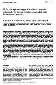 Molecular epidemiology of unilateral amyloid