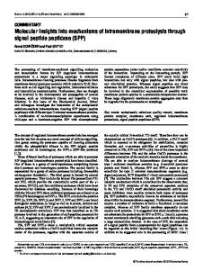 Molecular insights into mechanisms of ... - Semantic Scholar