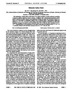 Molecular Iodine Clock