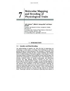 Molecular Mapping and Breeding of Physiological Traits